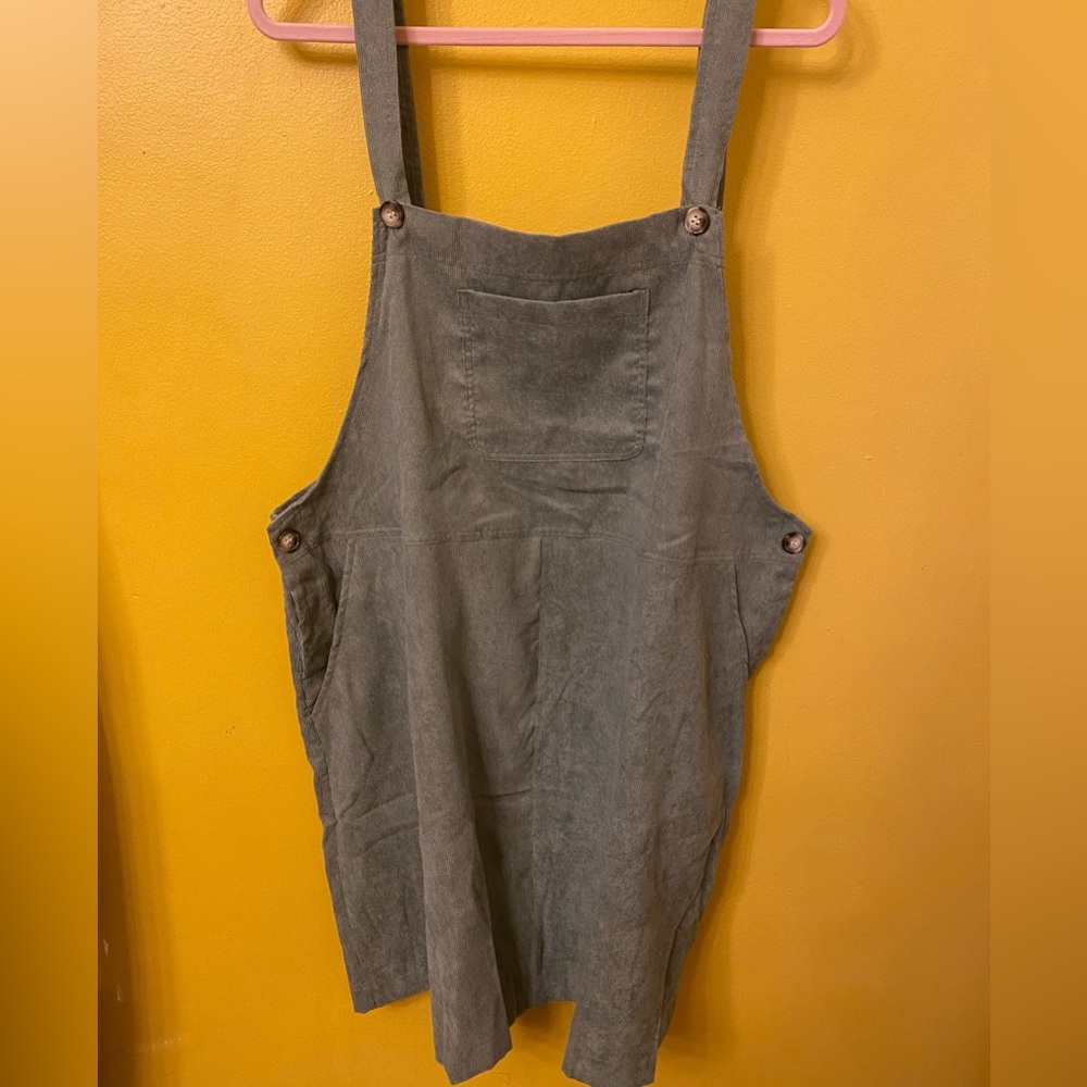 Green Corduroy dress